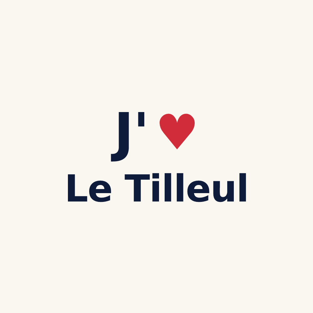 Tasse personnalisée Le Tilleul — design J'aime Le Tilleul