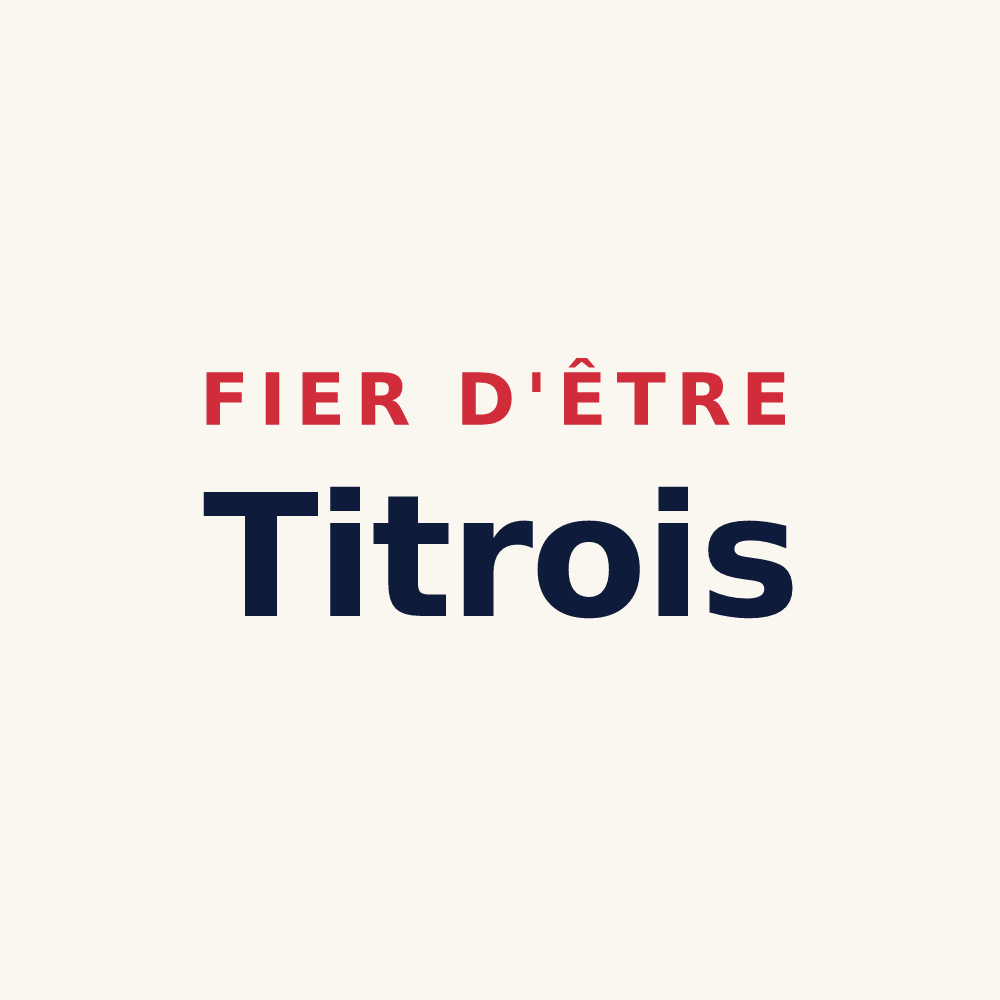 Tasse « Fier d'être Titrois » — design pour Le Titre