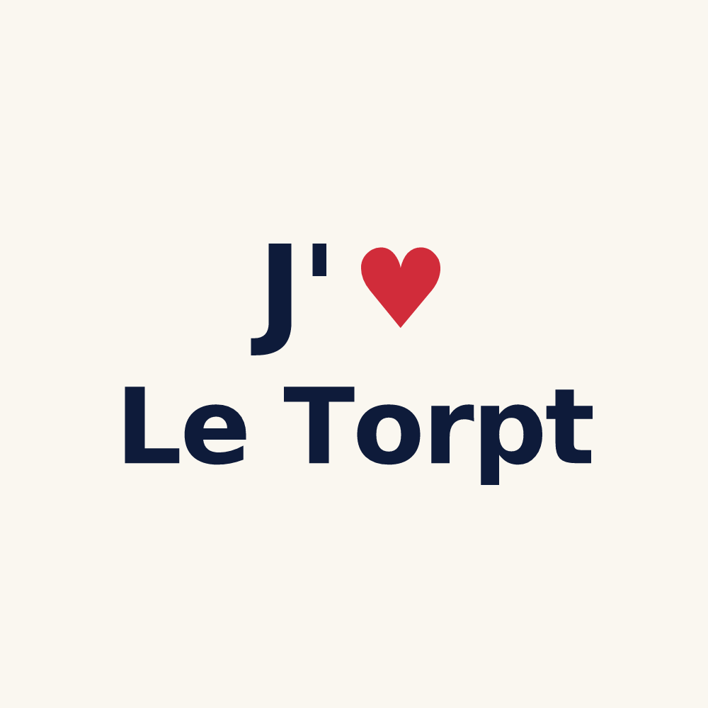 Tasse personnalisée Le Torpt — design J'aime Le Torpt
