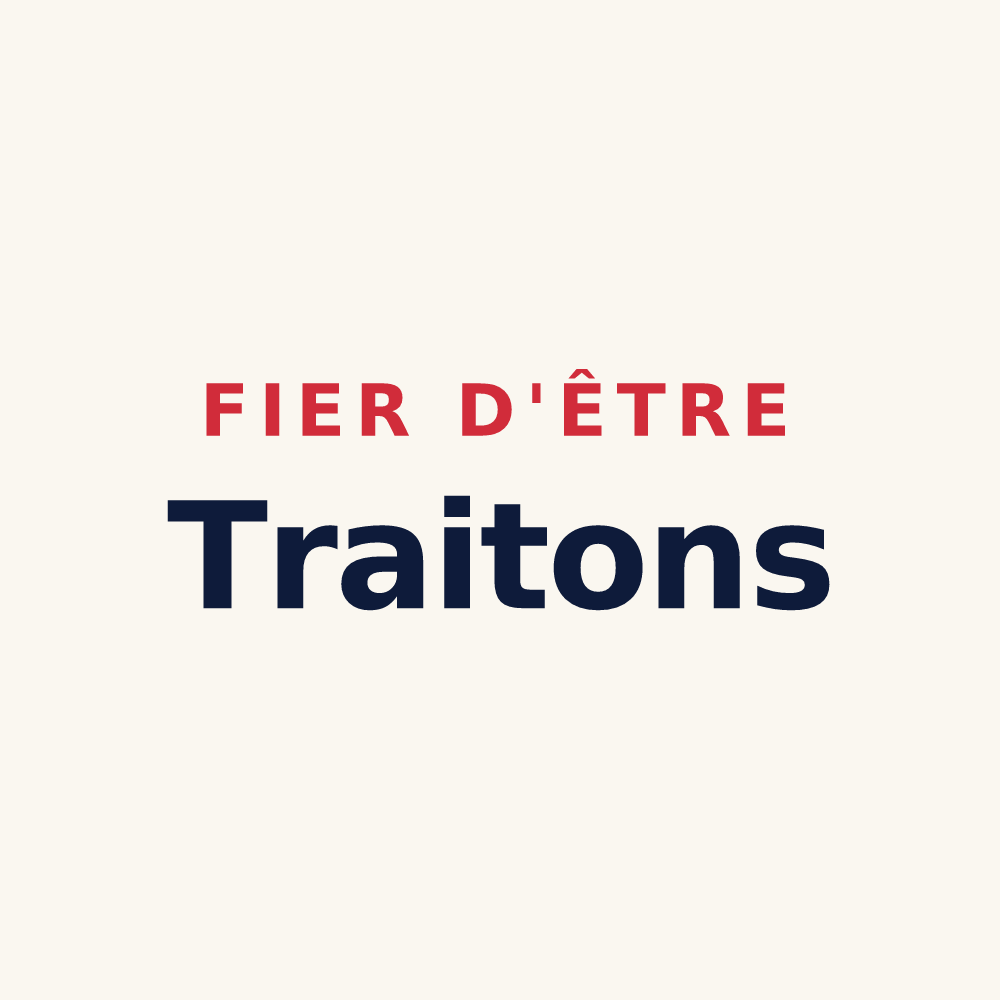 Tasse « Fier d'être Traitons » — design pour Le Trait