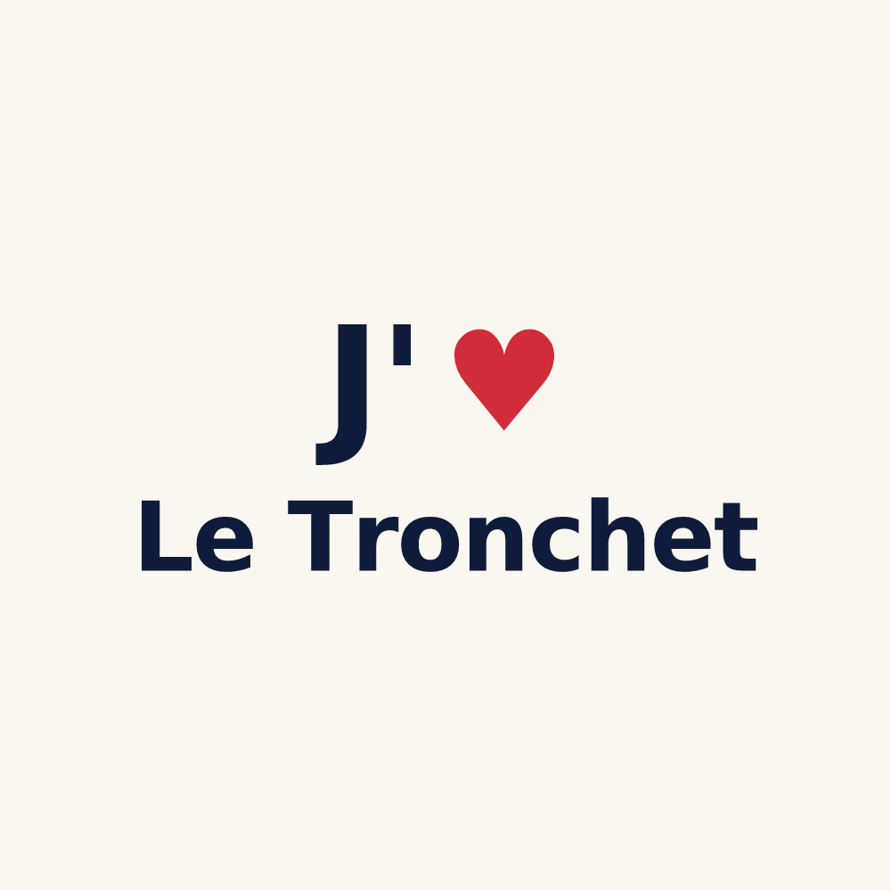 Tasse personnalisée Le Tronchet — design J'aime Le Tronchet
