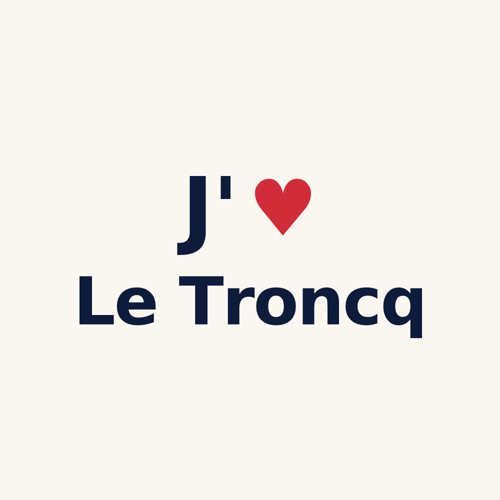 Tasse personnalisée Le Troncq — design J'aime Le Troncq