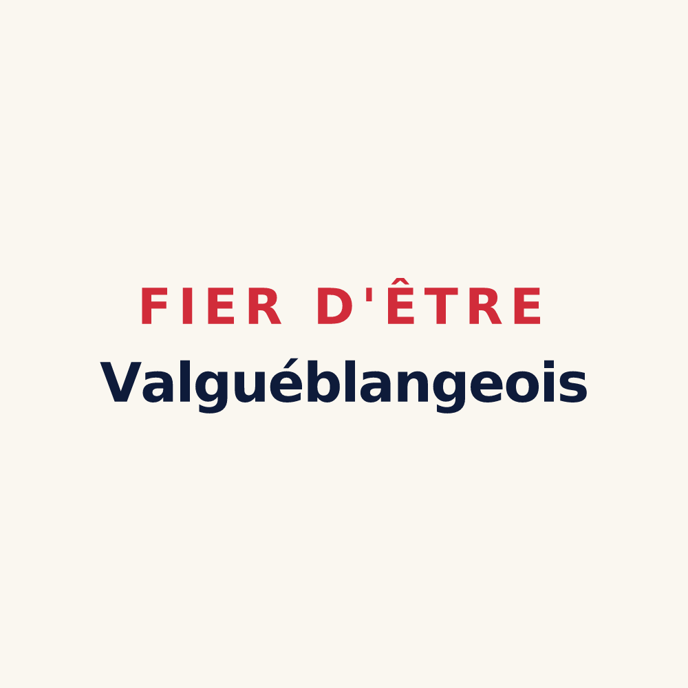 Tasse « Fier d'être Valguéblangeois » — design pour Le Val-de-Guéblange