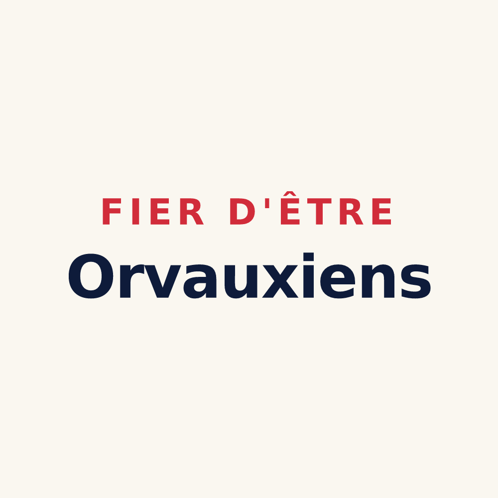 Tasse « Fier d'être Orvauxiens » — design pour Le Val-Doré