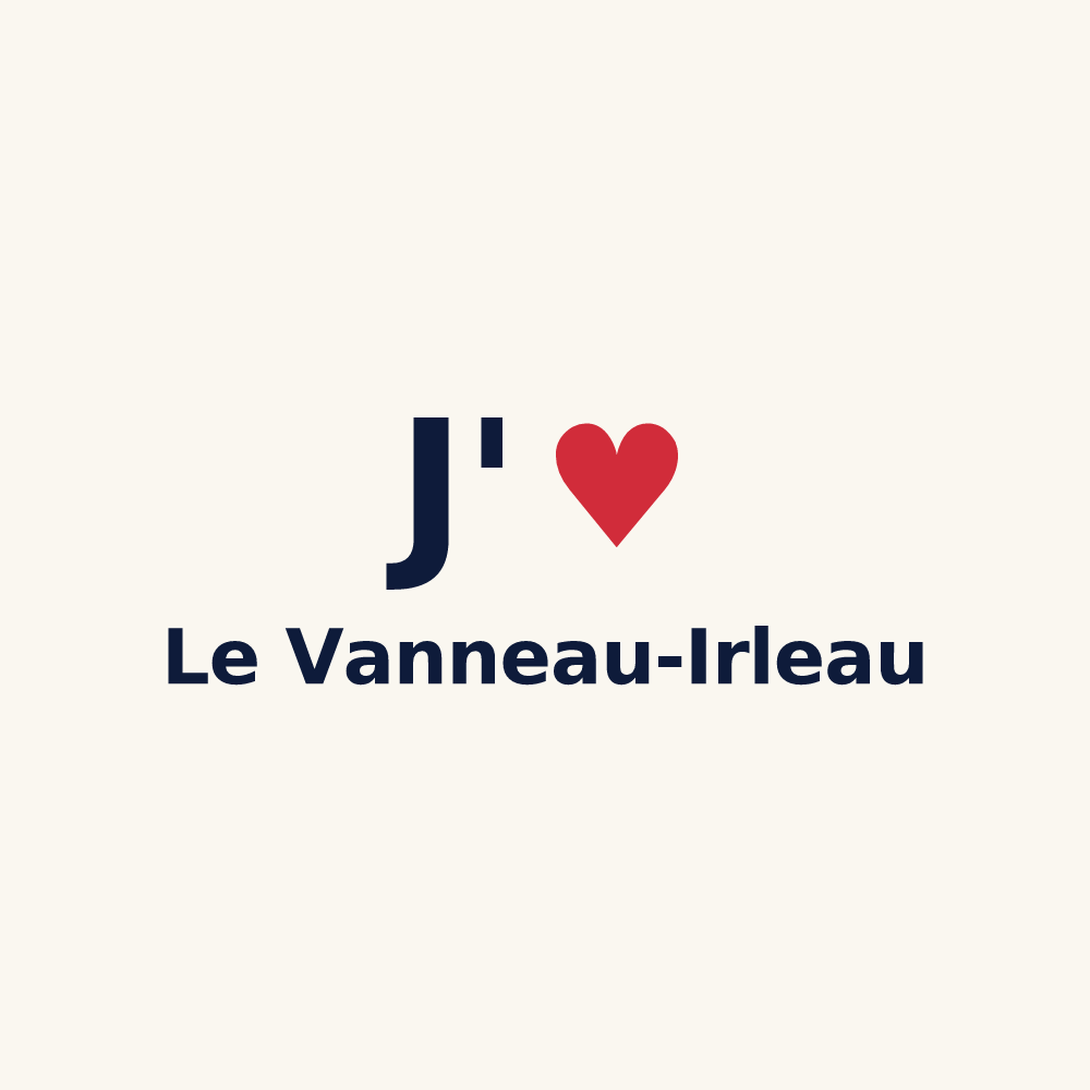 Tasse personnalisée Le Vanneau-Irleau — design J'aime Le Vanneau-Irleau