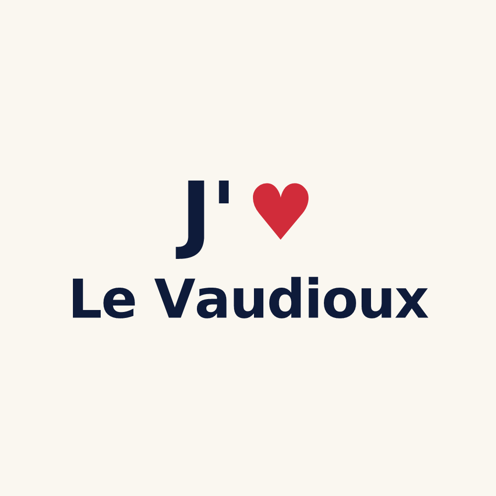 Tasse personnalisée Le Vaudioux — design J'aime Le Vaudioux
