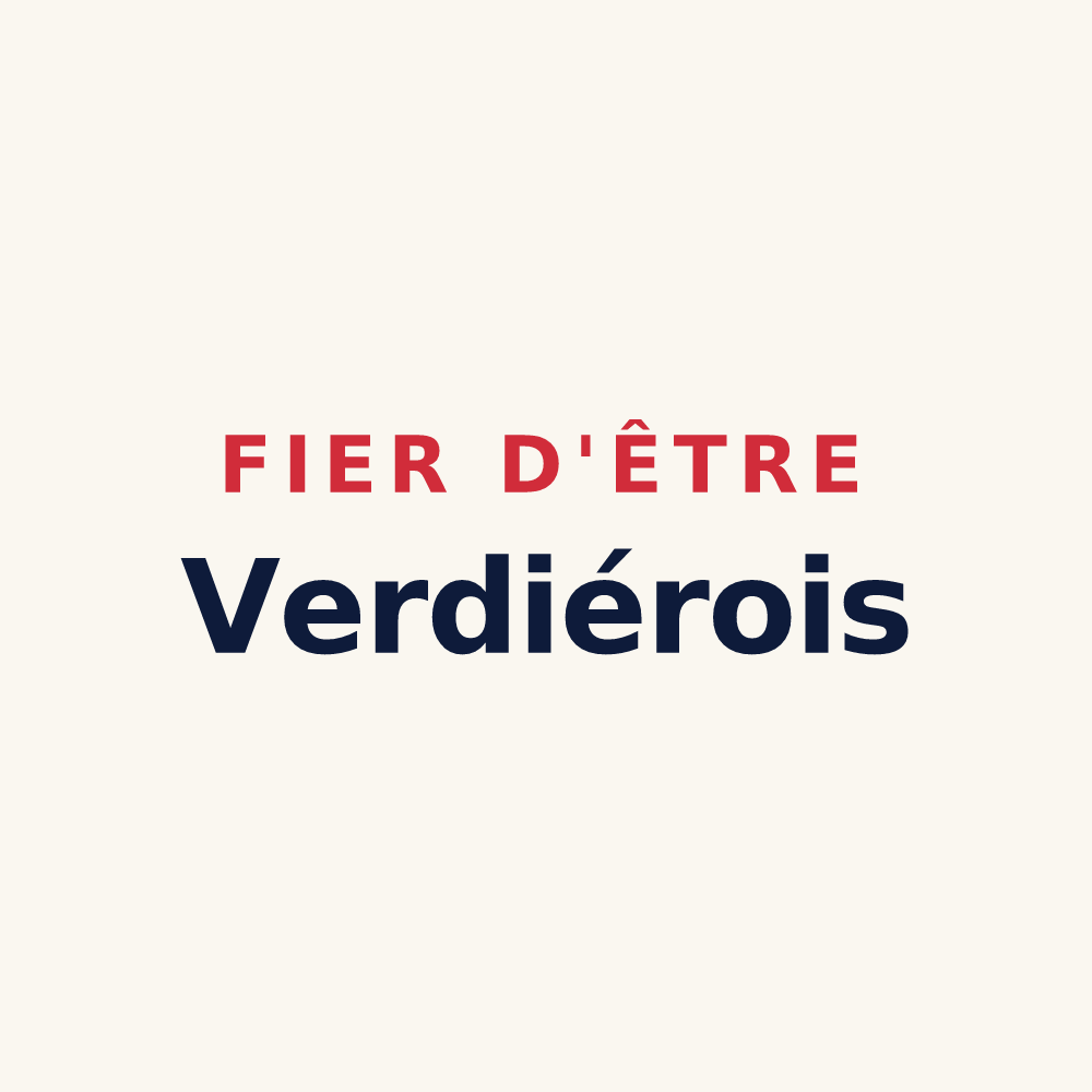 Tasse « Fier d'être Verdiérois » — design pour Le Verdier