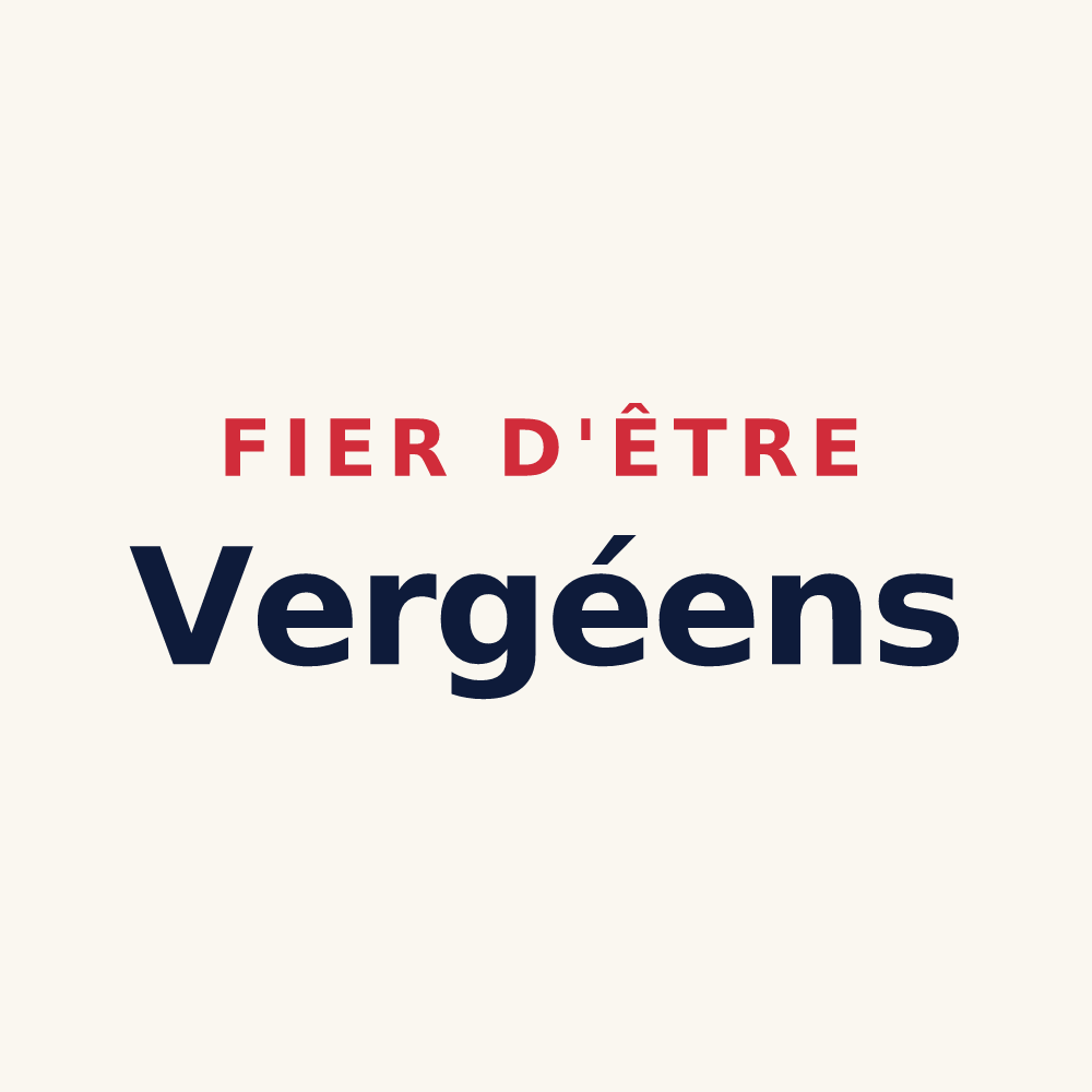 Tasse « Fier d'être Vergéens » — design pour Le Verger