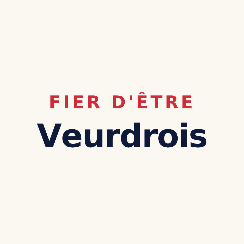 Tasse « Fier d'être Veurdrois » — design pour Le Veurdre