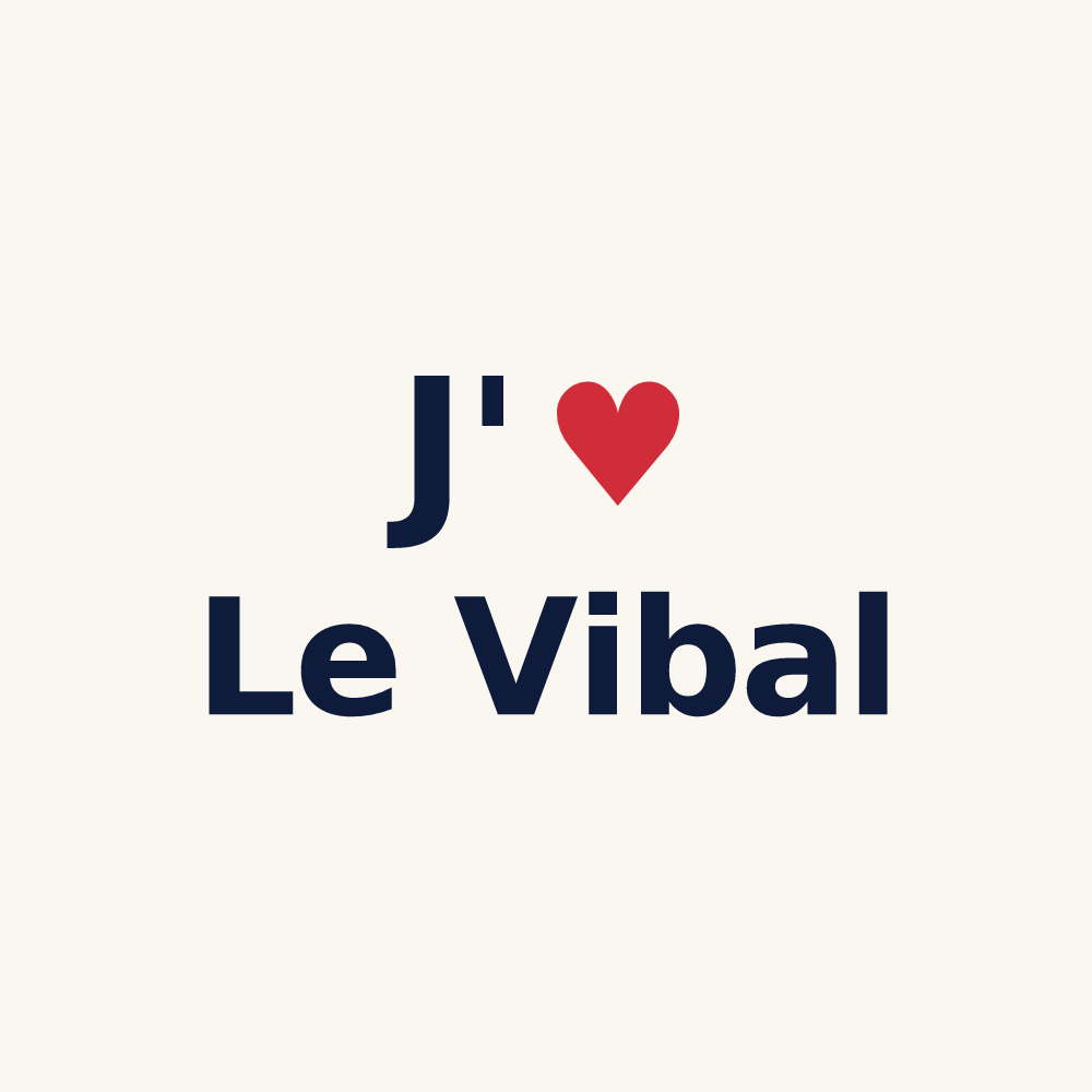 Tasse personnalisée Le Vibal — design J'aime Le Vibal