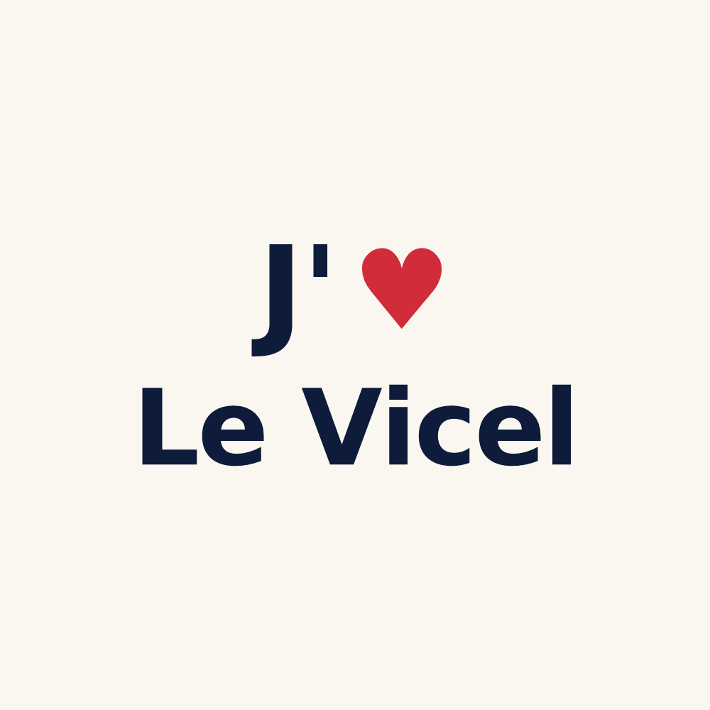 Tasse personnalisée Le Vicel — design J'aime Le Vicel
