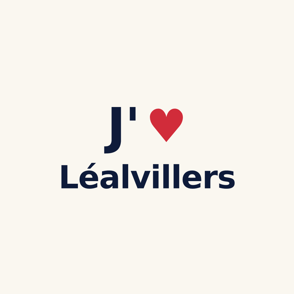Tasse personnalisée Léalvillers — design J'aime Léalvillers