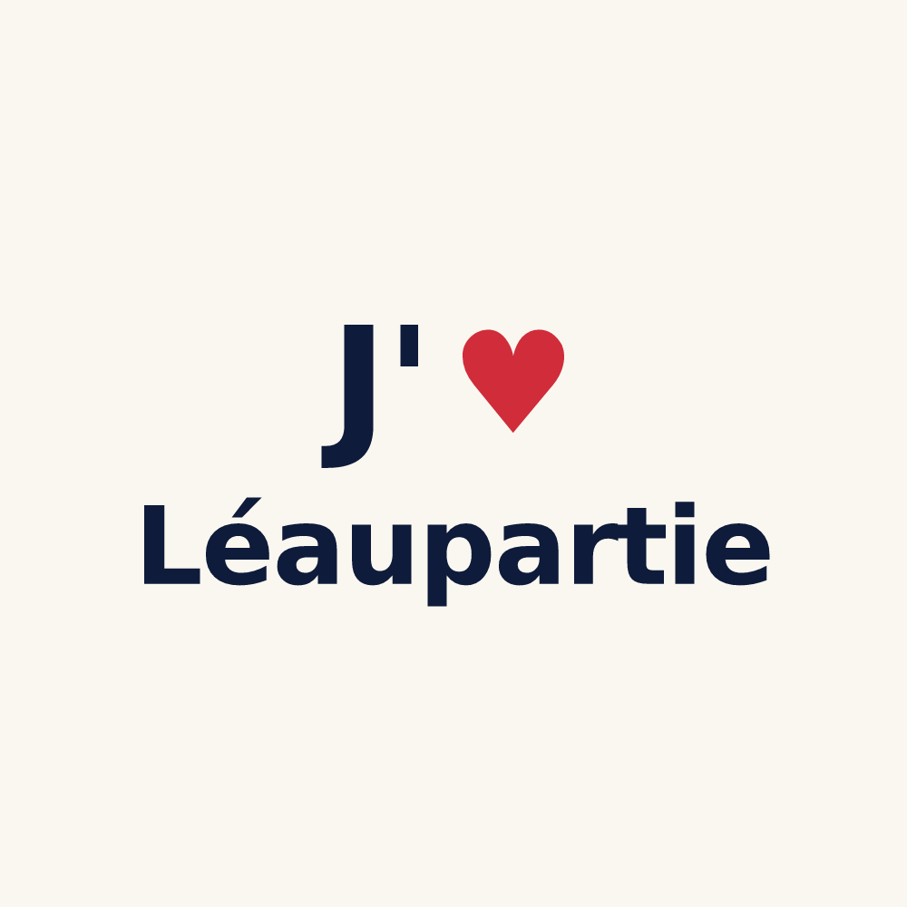 Tasse personnalisée Léaupartie — design J'aime Léaupartie