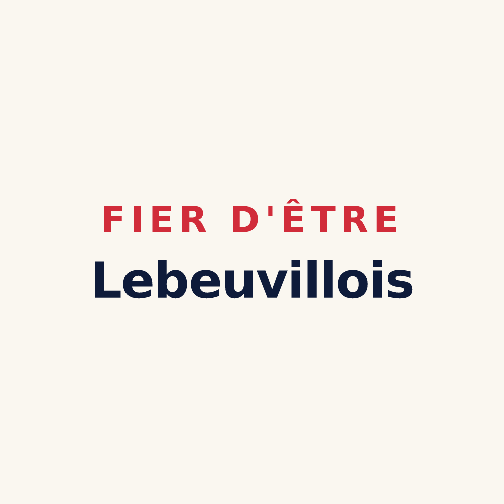 Tasse « Fier d'être Lebeuvillois » — design pour Lebeuville