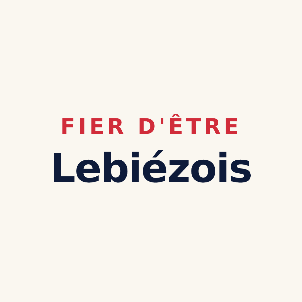 Tasse « Fier d'être Lebiézois » — design pour Lebiez