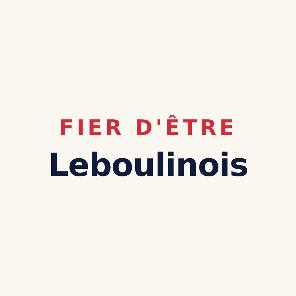 Tasse « Fier d'être Leboulinois » — design pour Leboulin