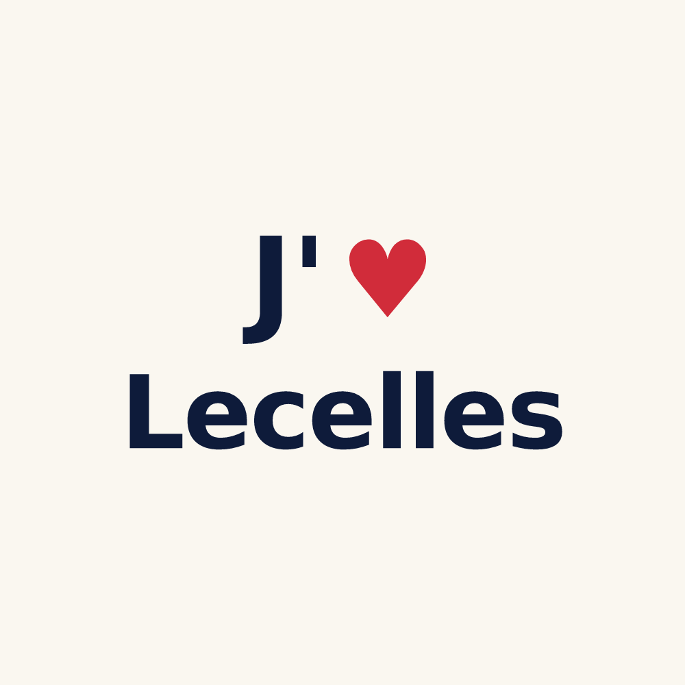 Tasse personnalisée Lecelles — design J'aime Lecelles