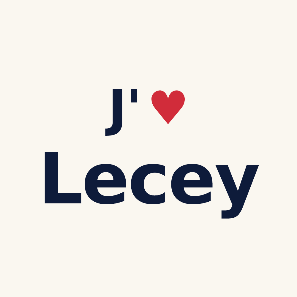 Tasse personnalisée Lecey — design J'aime Lecey