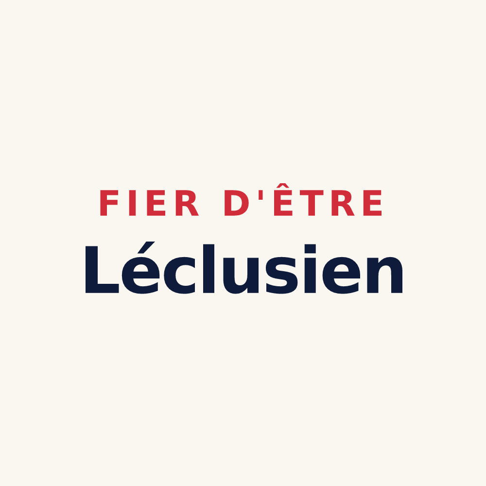 Tasse « Fier d'être Léclusien » — design pour Lécluse
