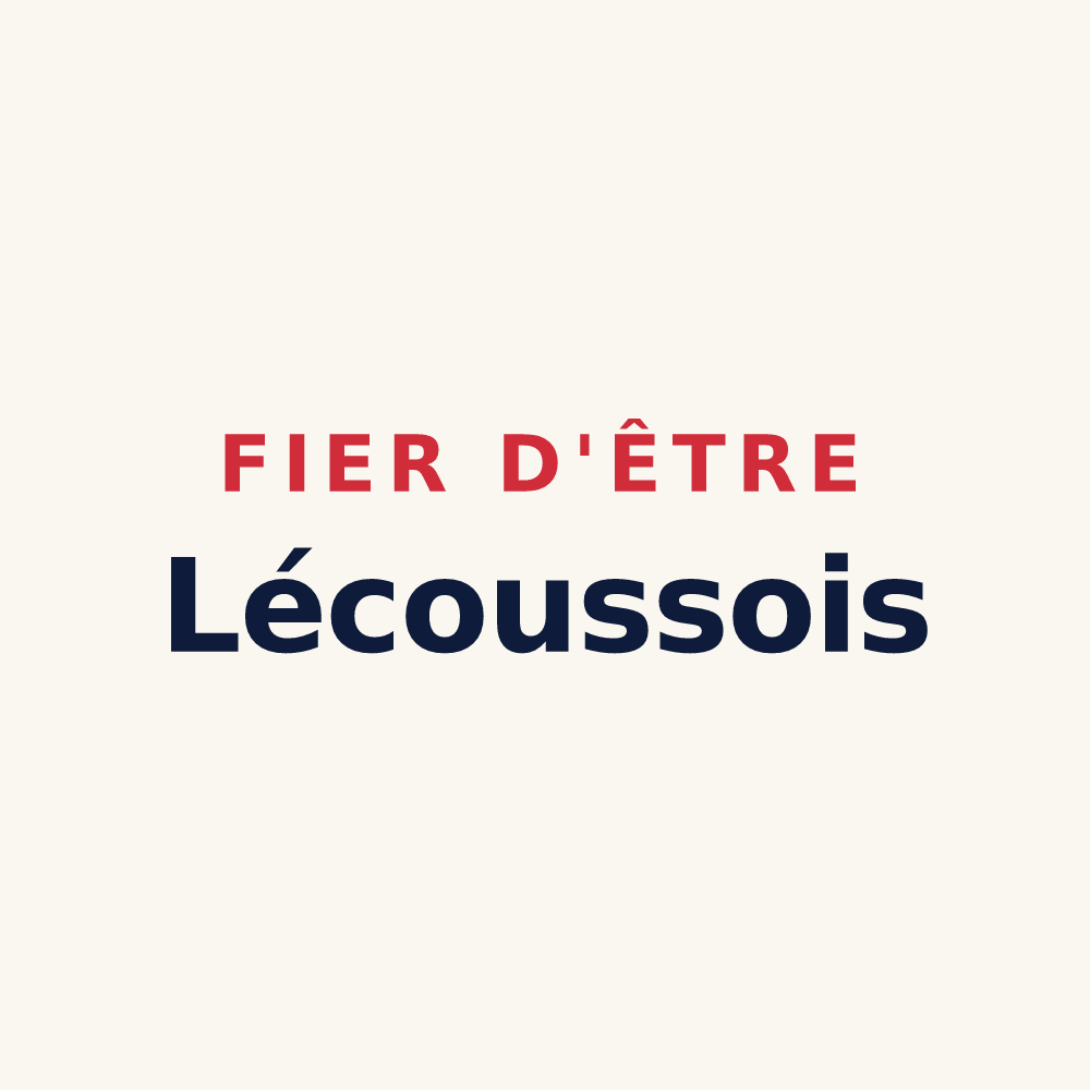 Tasse « Fier d'être Lécoussois » — design pour Lécousse
