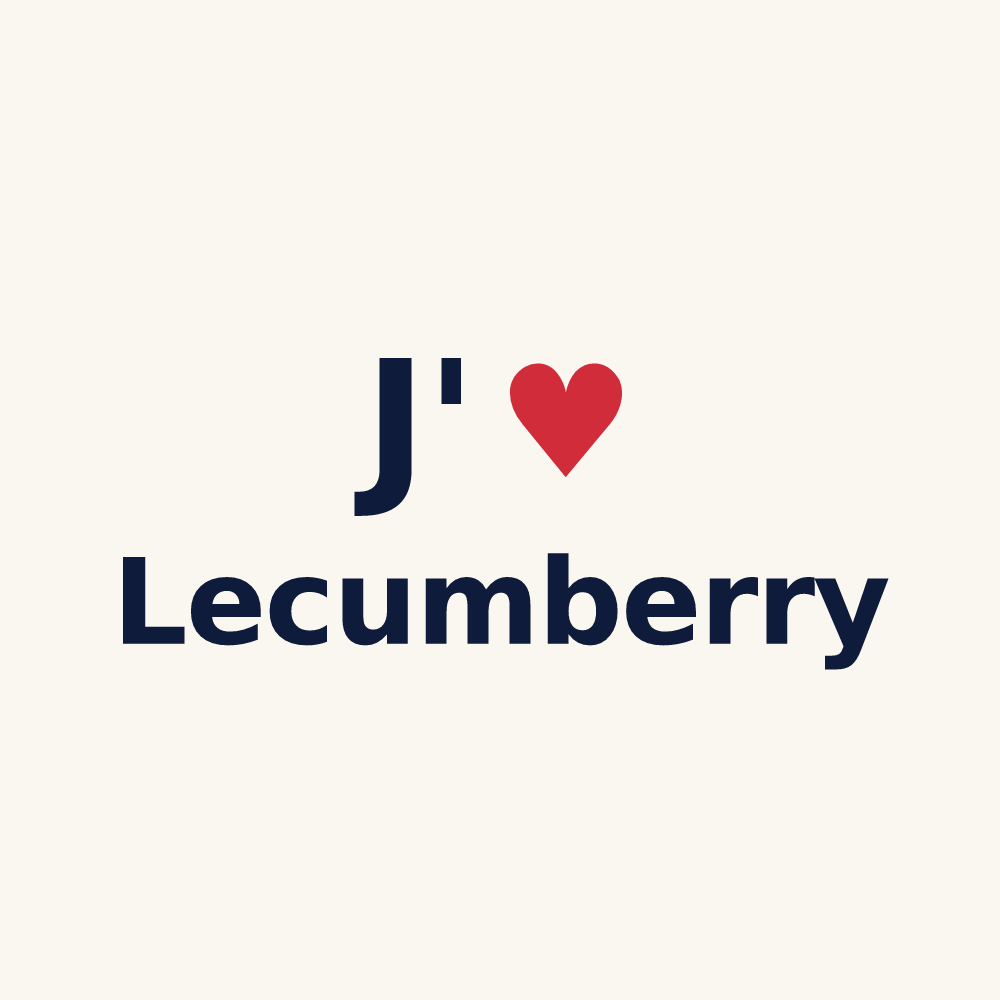 Tasse personnalisée Lecumberry — design J'aime Lecumberry