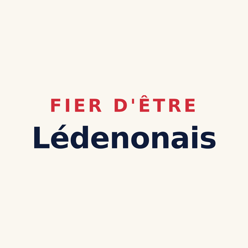 Tasse « Fier d'être Lédenonais » — design pour Lédenon