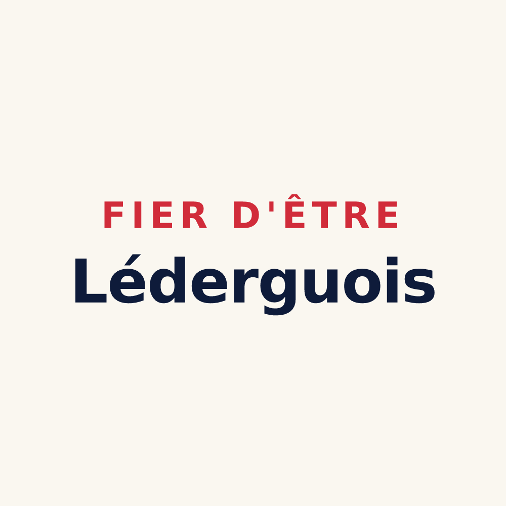 Tasse « Fier d'être Léderguois » — design pour Lédergues