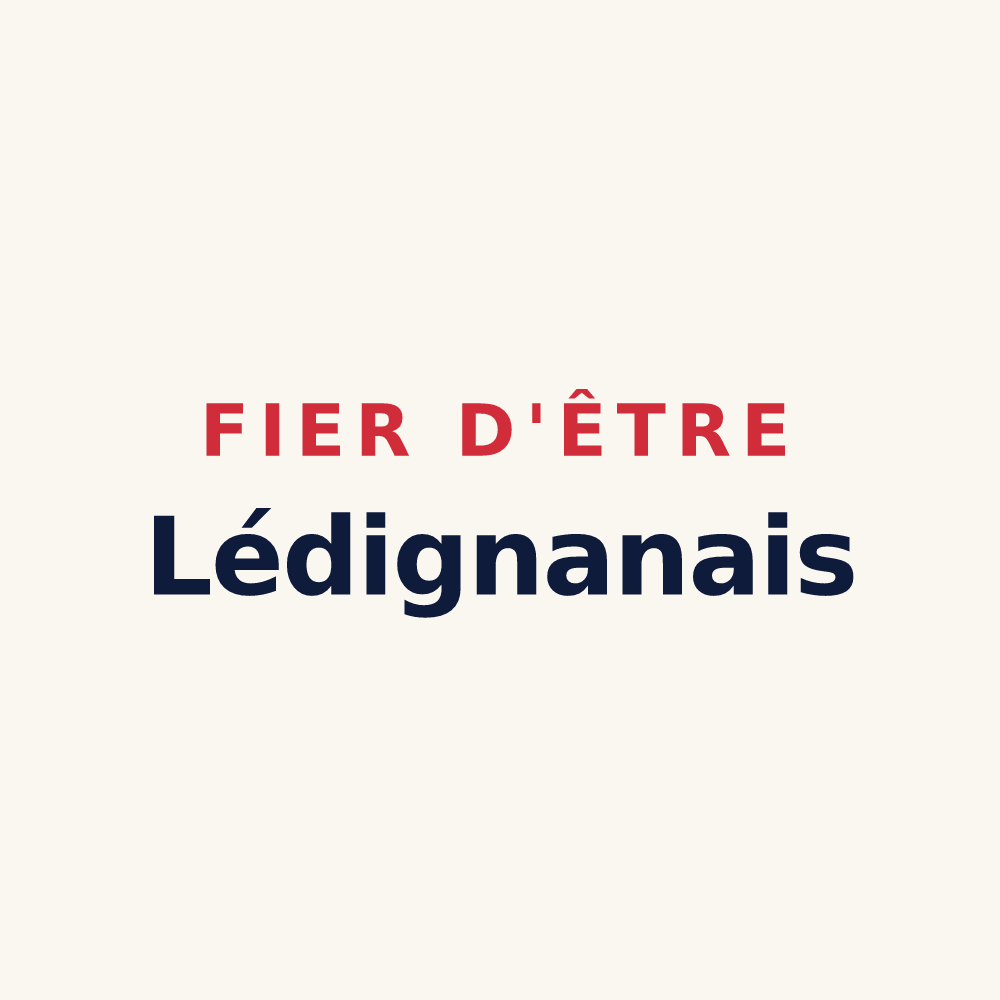 Tasse « Fier d'être Lédignanais » — design pour Lédignan