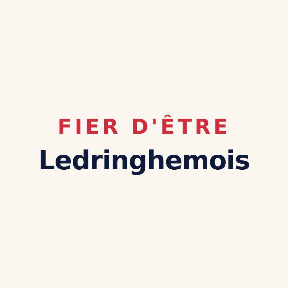 Tasse « Fier d'être Ledringhemois » — design pour Ledringhem