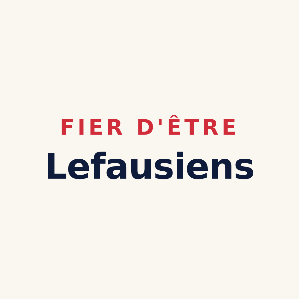 Tasse « Fier d'être Lefausiens » — design pour Lefaux