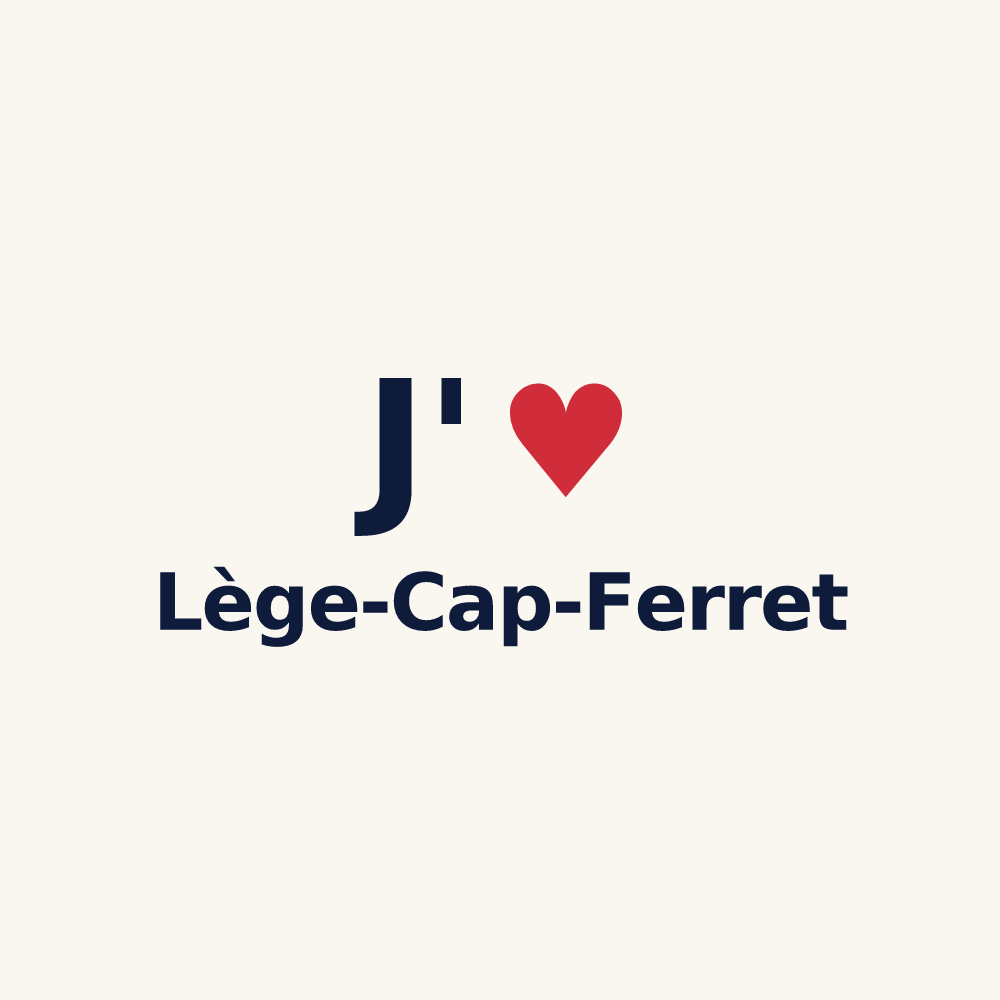 Tasse personnalisée Lège-Cap-Ferret — design J'aime Lège-Cap-Ferret
