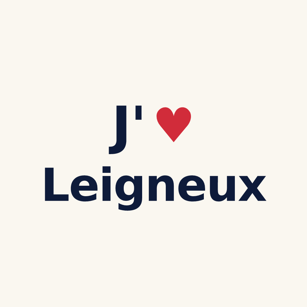 Tasse personnalisée Leigneux — design J'aime Leigneux
