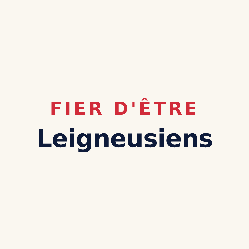 Tasse « Fier d'être Leigneusiens » — design pour Leigneux