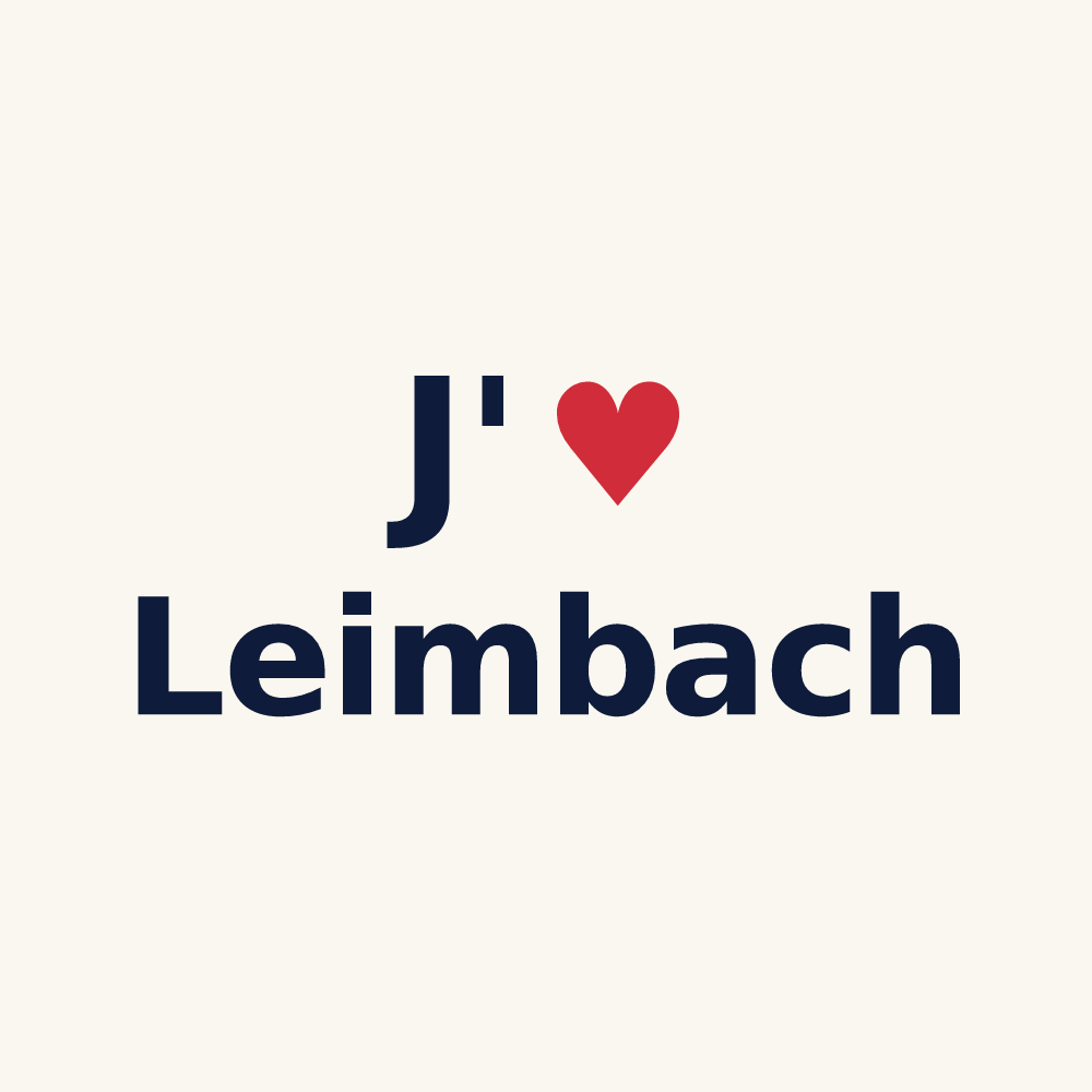 Tasse personnalisée Leimbach — design J'aime Leimbach