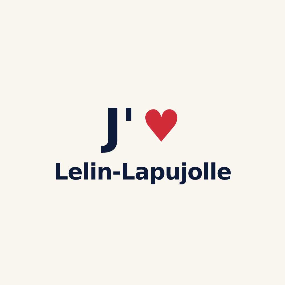Tasse personnalisée Lelin-Lapujolle — design J'aime Lelin-Lapujolle