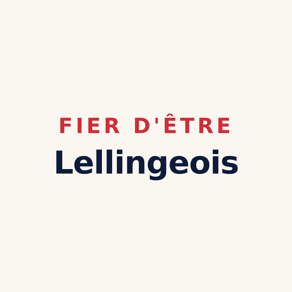Tasse « Fier d'être Lellingeois » — design pour Lelling