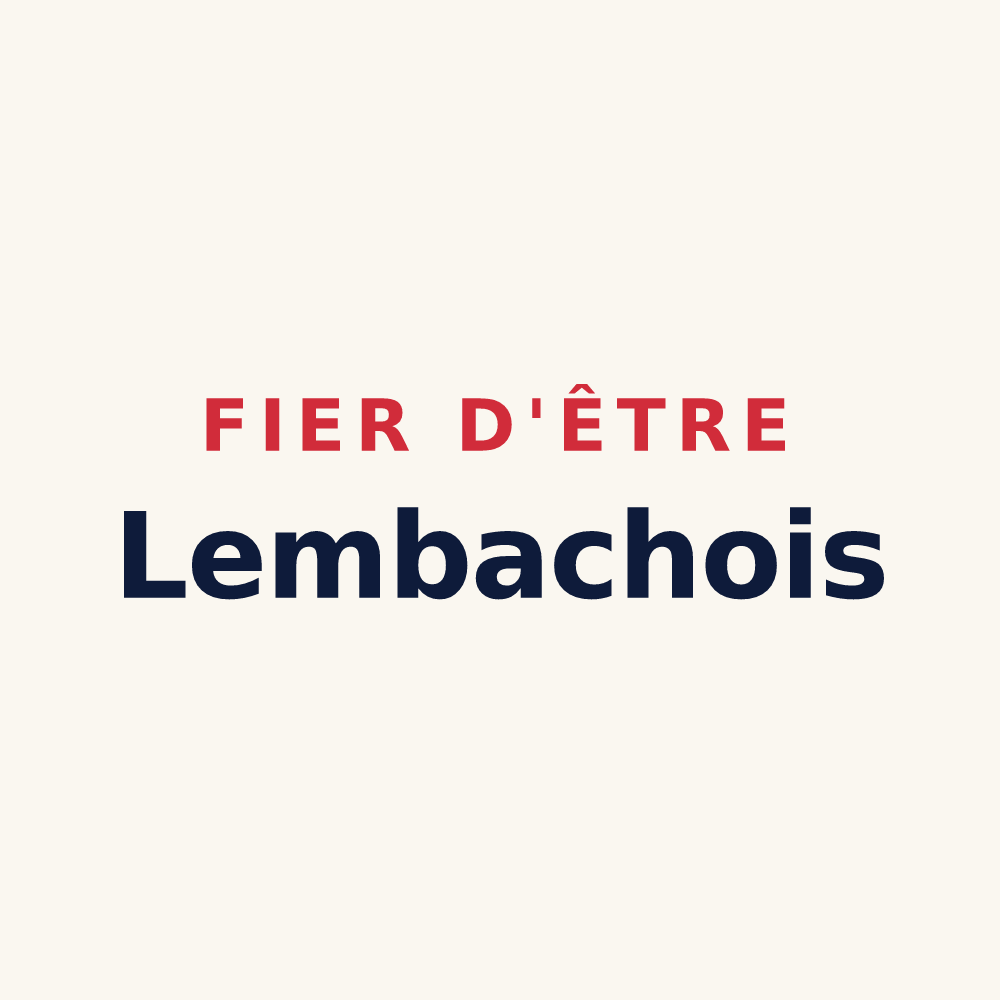 Tasse « Fier d'être Lembachois » — design pour Lembach
