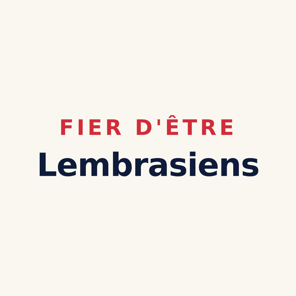 Tasse « Fier d'être Lembrasiens » — design pour Lembras