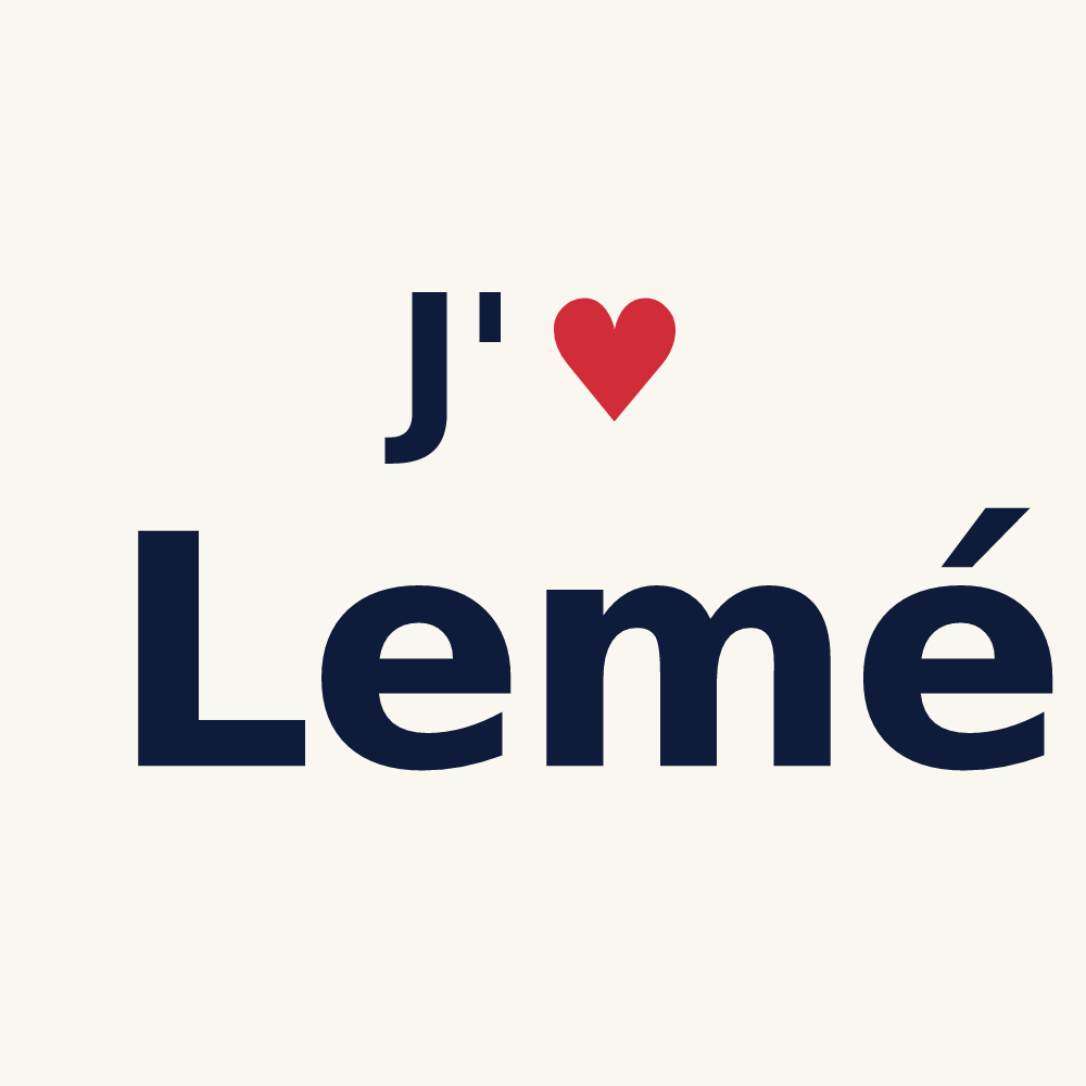 Tasse personnalisée Lemé — design J'aime Lemé