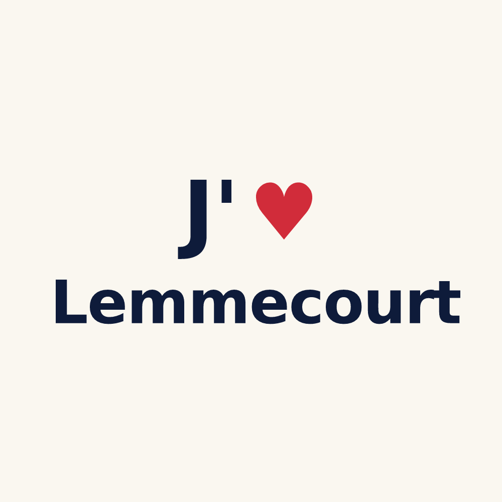 Tasse personnalisée Lemmecourt — design J'aime Lemmecourt