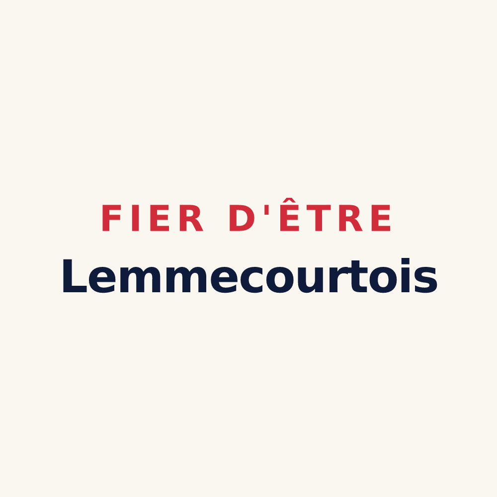 Tasse « Fier d'être Lemmecourtois » — design pour Lemmecourt