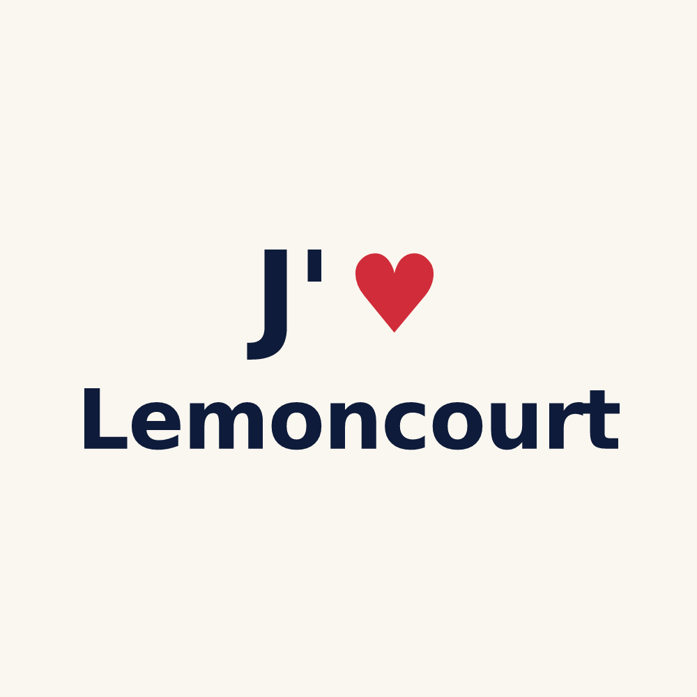 Tasse personnalisée Lemoncourt — design J'aime Lemoncourt