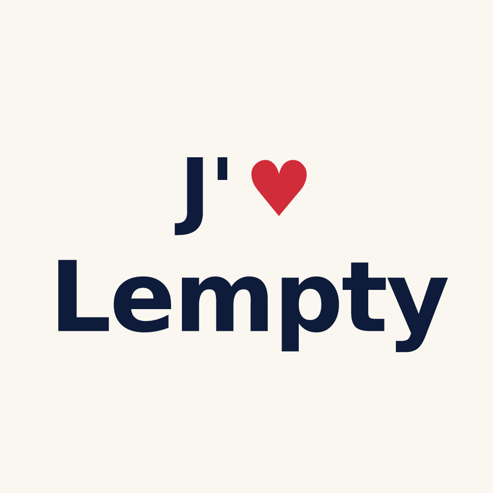 Tasse personnalisée Lempty — design J'aime Lempty