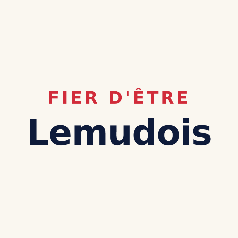 Tasse « Fier d'être Lemudois » — design pour Lemud