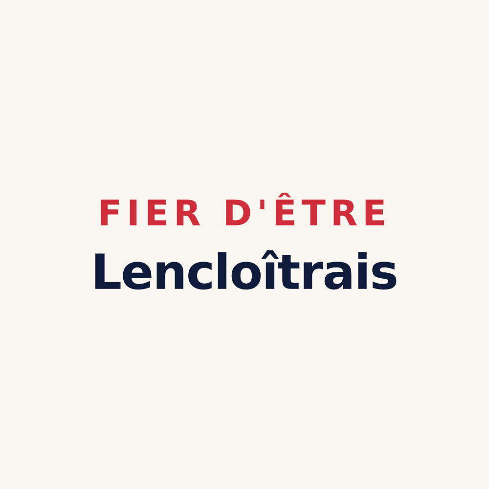 Tasse « Fier d'être Lencloîtrais » — design pour Lencloître