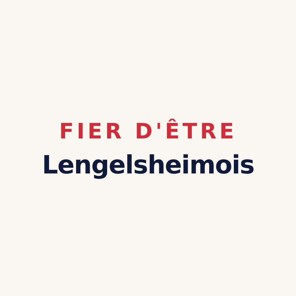 Tasse « Fier d'être Lengelsheimois » — design pour Lengelsheim