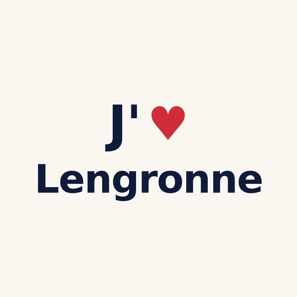 Tasse personnalisée Lengronne — design J'aime Lengronne