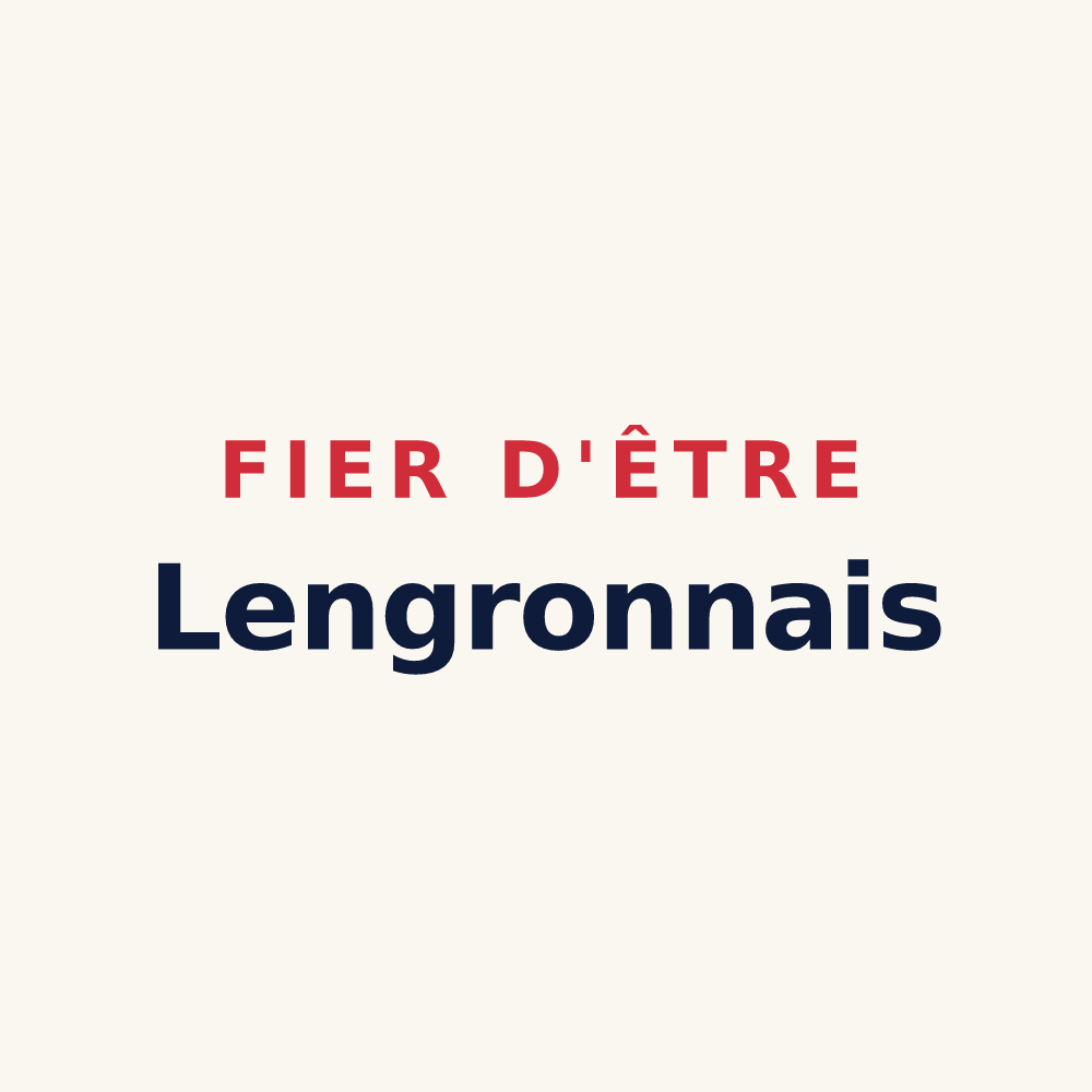 Tasse « Fier d'être Lengronnais » — design pour Lengronne