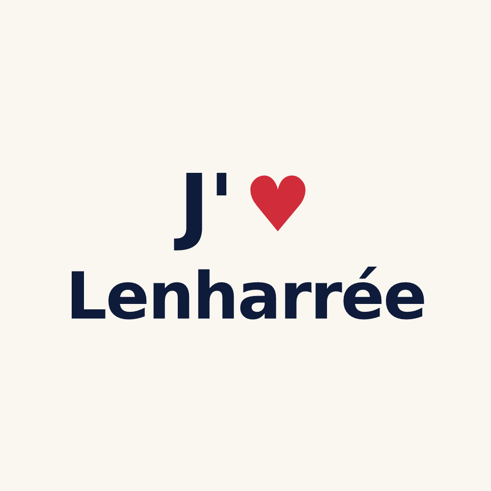 Tasse personnalisée Lenharrée — design J'aime Lenharrée