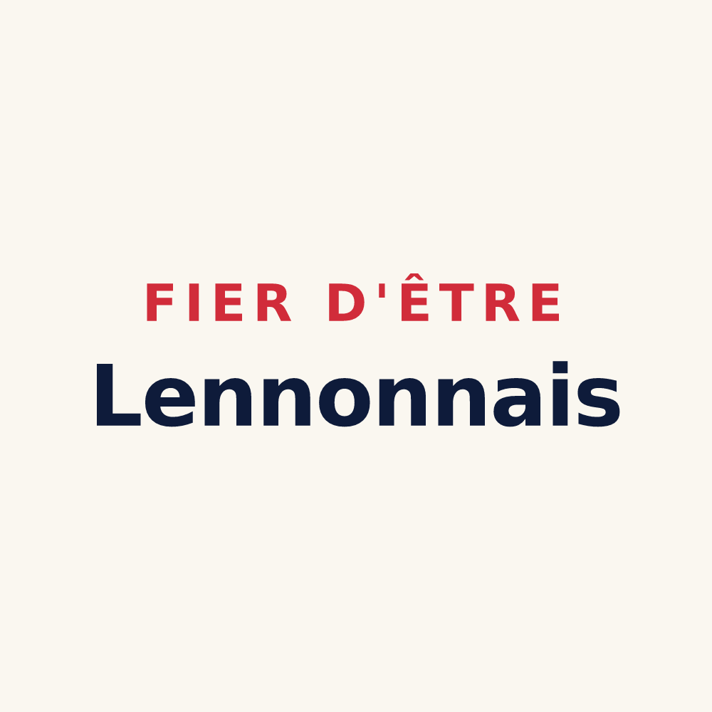 Tasse « Fier d'être Lennonnais » — design pour Lennon